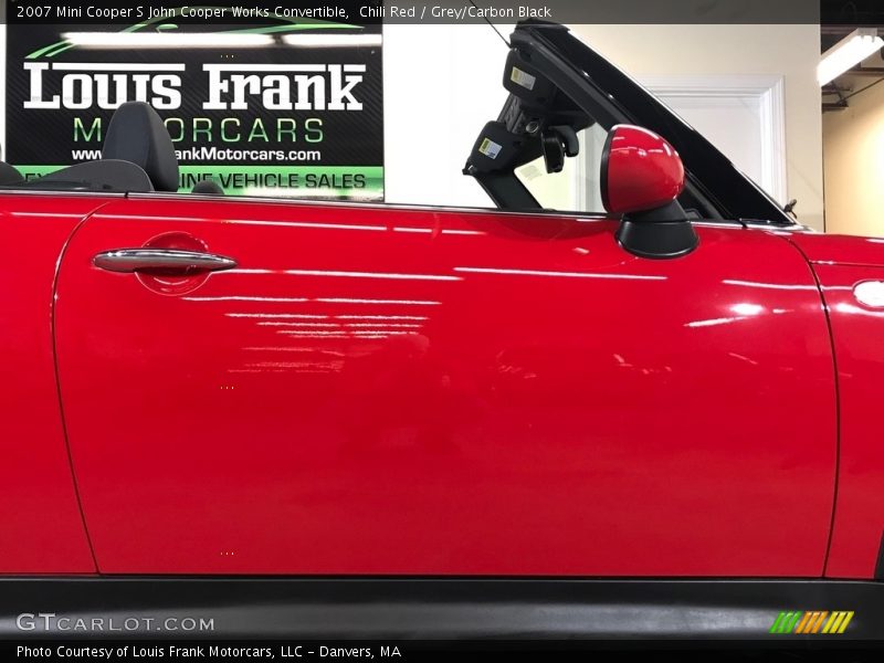 Chili Red / Grey/Carbon Black 2007 Mini Cooper S John Cooper Works Convertible