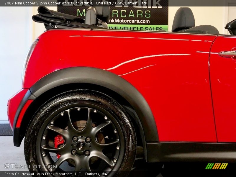 Chili Red / Grey/Carbon Black 2007 Mini Cooper S John Cooper Works Convertible