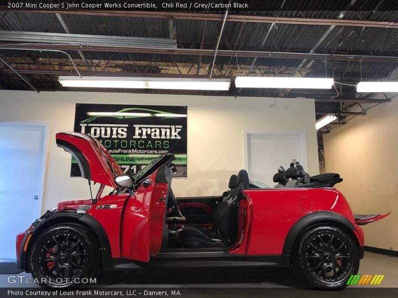 Chili Red / Grey/Carbon Black 2007 Mini Cooper S John Cooper Works Convertible