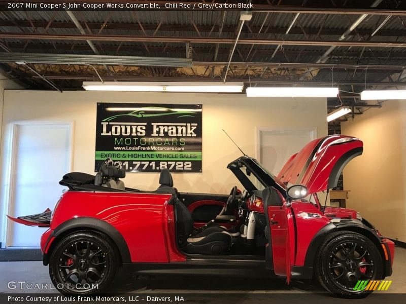 Chili Red / Grey/Carbon Black 2007 Mini Cooper S John Cooper Works Convertible