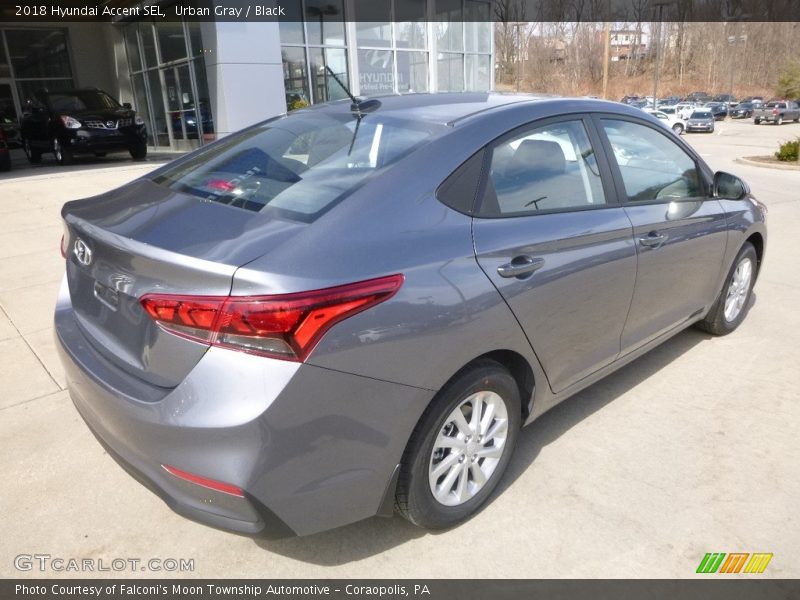 Urban Gray / Black 2018 Hyundai Accent SEL