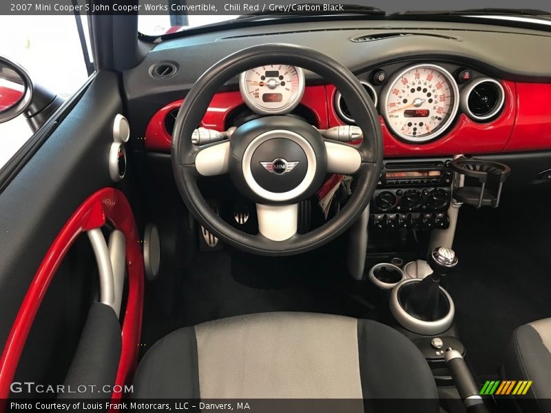 Chili Red / Grey/Carbon Black 2007 Mini Cooper S John Cooper Works Convertible