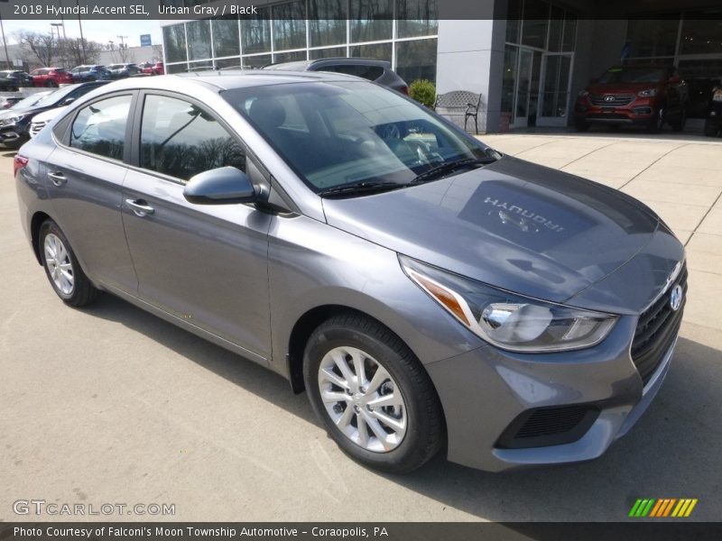 Urban Gray / Black 2018 Hyundai Accent SEL