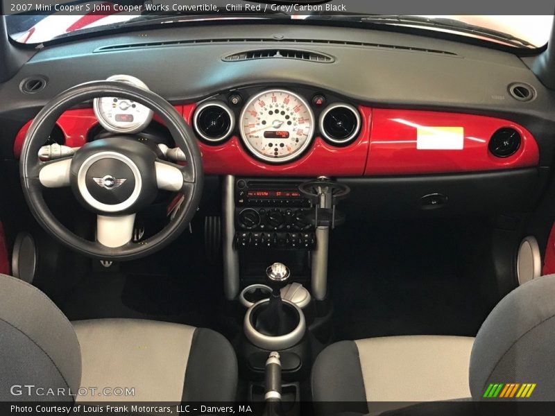 Chili Red / Grey/Carbon Black 2007 Mini Cooper S John Cooper Works Convertible