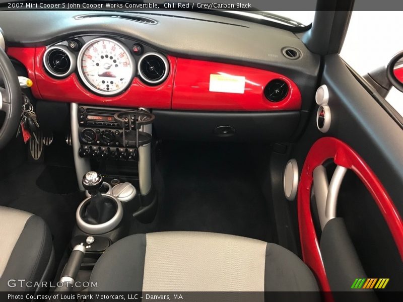 Chili Red / Grey/Carbon Black 2007 Mini Cooper S John Cooper Works Convertible