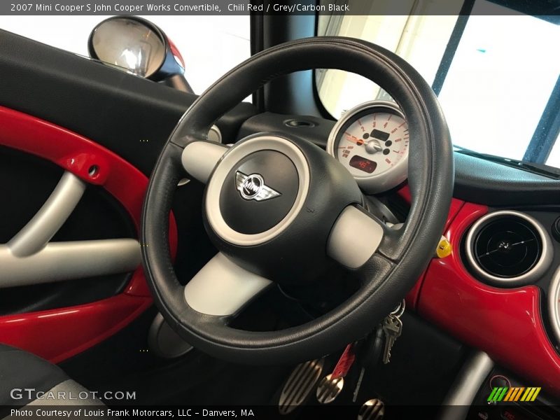 Chili Red / Grey/Carbon Black 2007 Mini Cooper S John Cooper Works Convertible