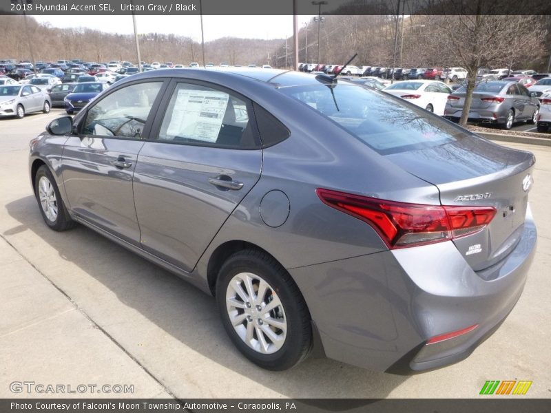 Urban Gray / Black 2018 Hyundai Accent SEL