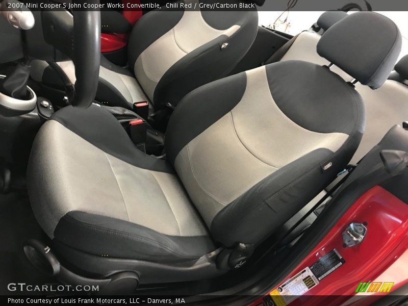 Chili Red / Grey/Carbon Black 2007 Mini Cooper S John Cooper Works Convertible