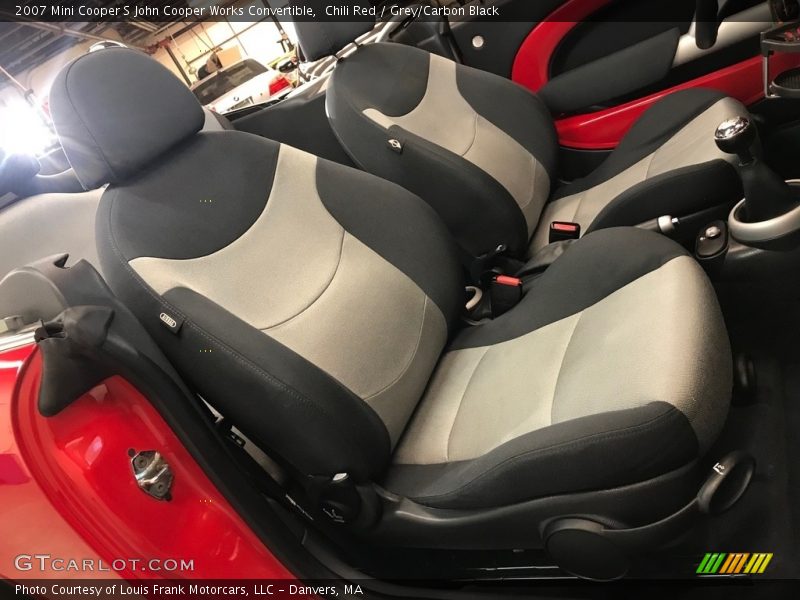 Chili Red / Grey/Carbon Black 2007 Mini Cooper S John Cooper Works Convertible