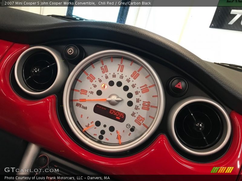 Chili Red / Grey/Carbon Black 2007 Mini Cooper S John Cooper Works Convertible