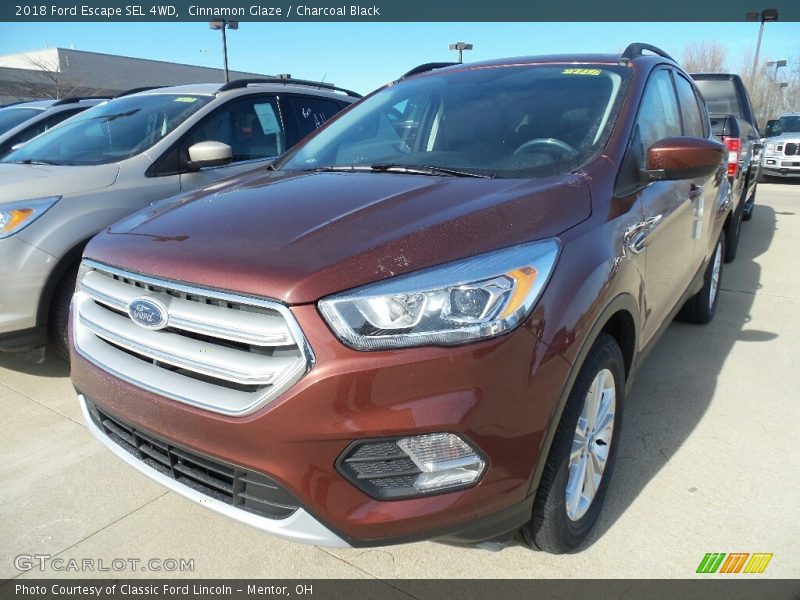 Cinnamon Glaze / Charcoal Black 2018 Ford Escape SEL 4WD