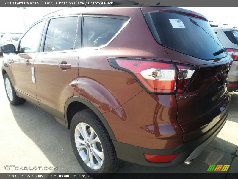 Cinnamon Glaze / Charcoal Black 2018 Ford Escape SEL 4WD