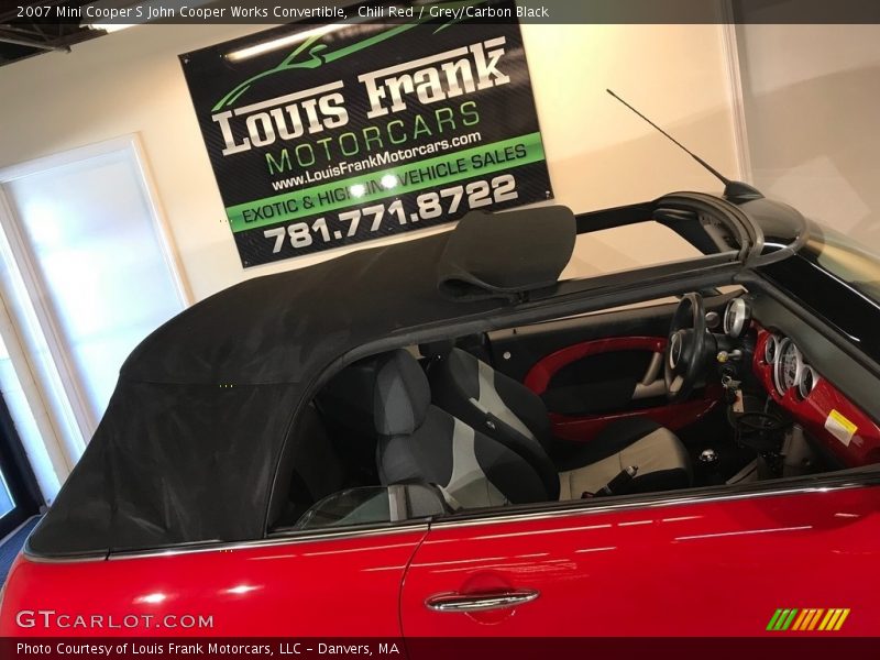 Chili Red / Grey/Carbon Black 2007 Mini Cooper S John Cooper Works Convertible