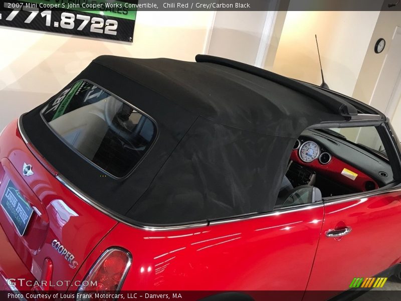 Chili Red / Grey/Carbon Black 2007 Mini Cooper S John Cooper Works Convertible