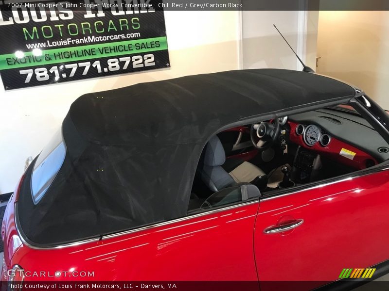 Chili Red / Grey/Carbon Black 2007 Mini Cooper S John Cooper Works Convertible