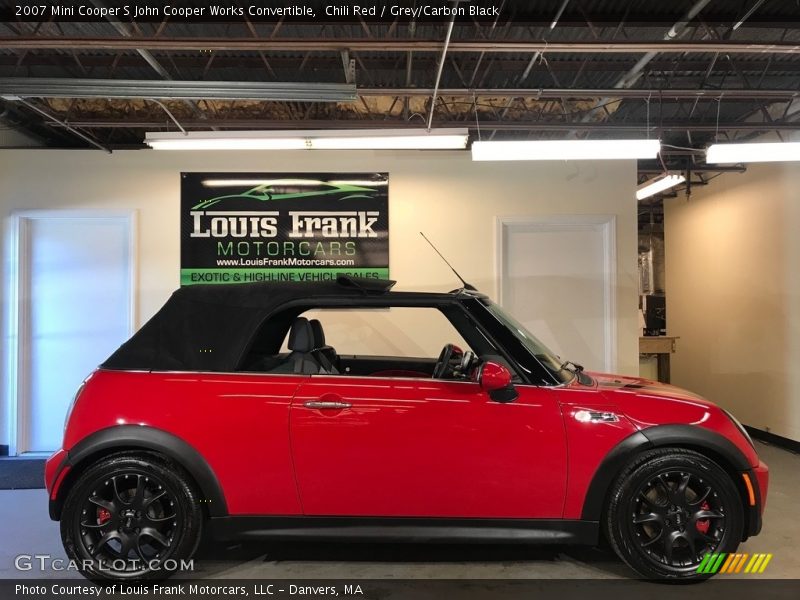 Chili Red / Grey/Carbon Black 2007 Mini Cooper S John Cooper Works Convertible