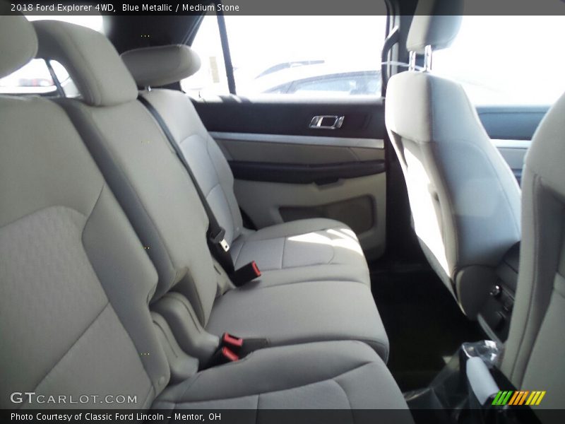 Blue Metallic / Medium Stone 2018 Ford Explorer 4WD