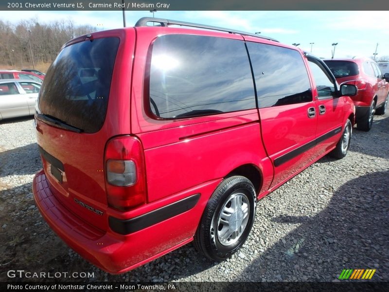 Carmine Red / Medium Gray 2001 Chevrolet Venture LS