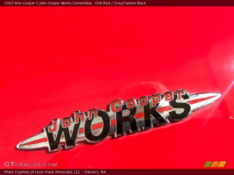 Chili Red / Grey/Carbon Black 2007 Mini Cooper S John Cooper Works Convertible