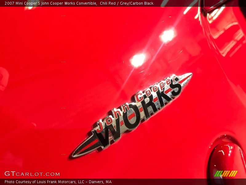 Chili Red / Grey/Carbon Black 2007 Mini Cooper S John Cooper Works Convertible