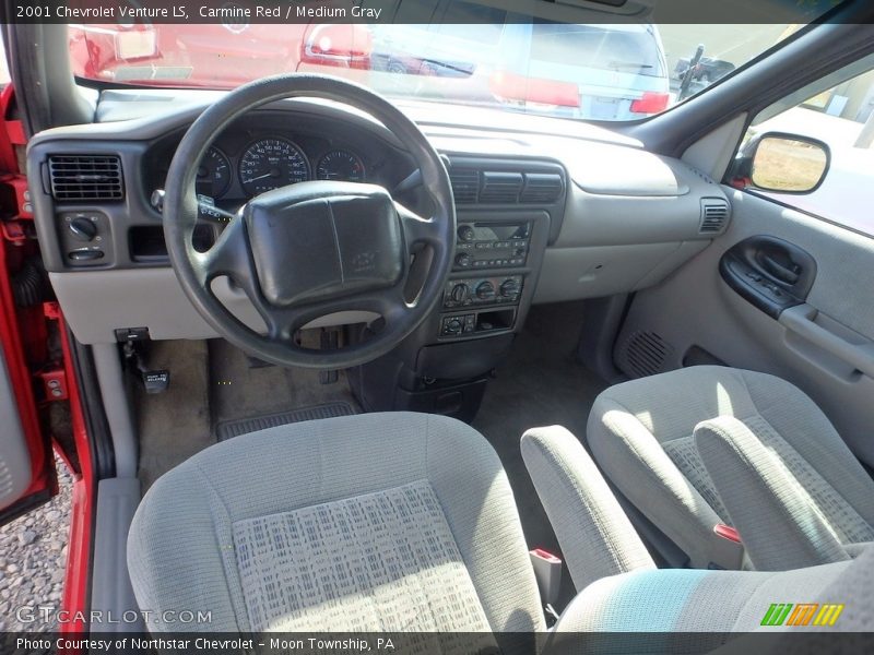 Carmine Red / Medium Gray 2001 Chevrolet Venture LS