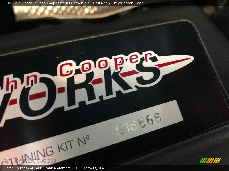 Chili Red / Grey/Carbon Black 2007 Mini Cooper S John Cooper Works Convertible
