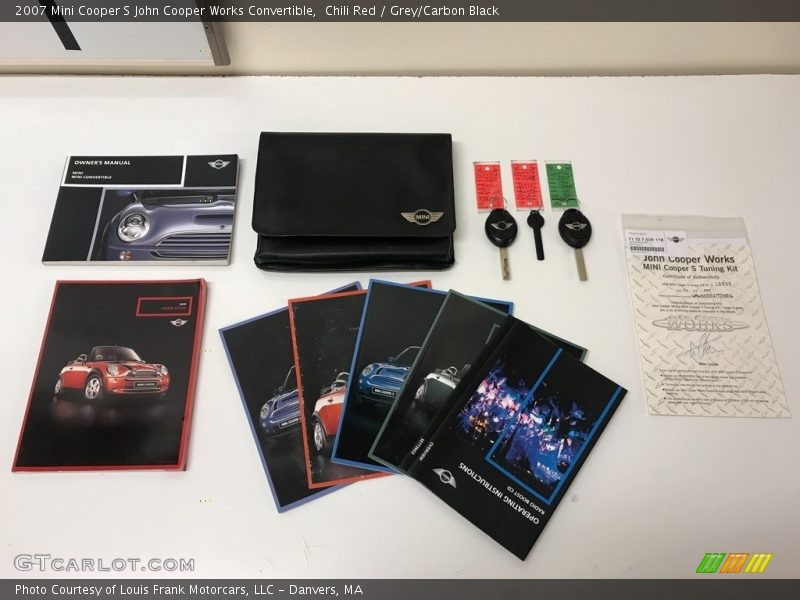 Chili Red / Grey/Carbon Black 2007 Mini Cooper S John Cooper Works Convertible