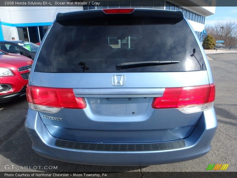 Ocean Mist Metallic / Gray 2008 Honda Odyssey EX-L
