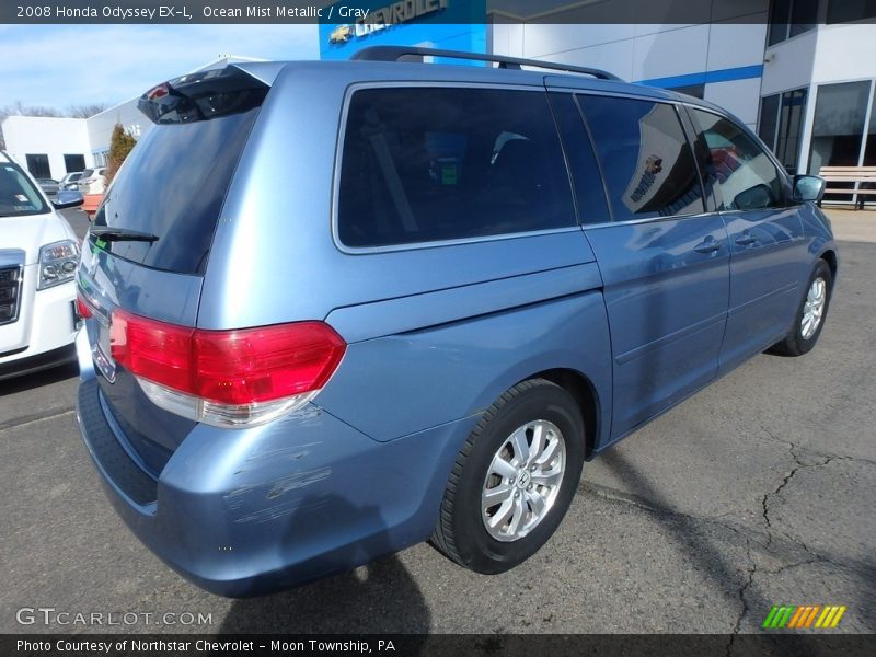 Ocean Mist Metallic / Gray 2008 Honda Odyssey EX-L