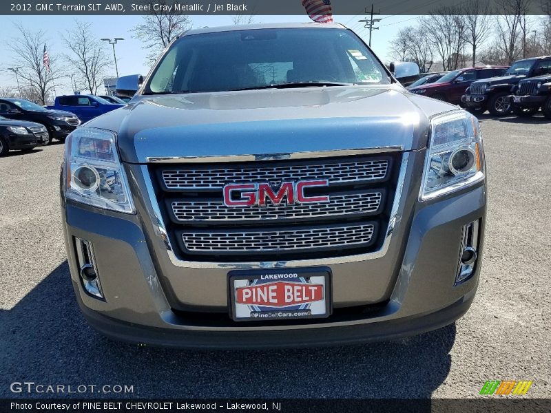 Steel Gray Metallic / Jet Black 2012 GMC Terrain SLT AWD