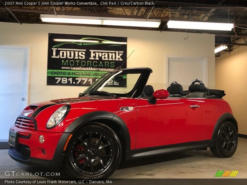 Chili Red / Grey/Carbon Black 2007 Mini Cooper S John Cooper Works Convertible