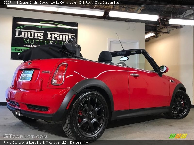 Chili Red / Grey/Carbon Black 2007 Mini Cooper S John Cooper Works Convertible