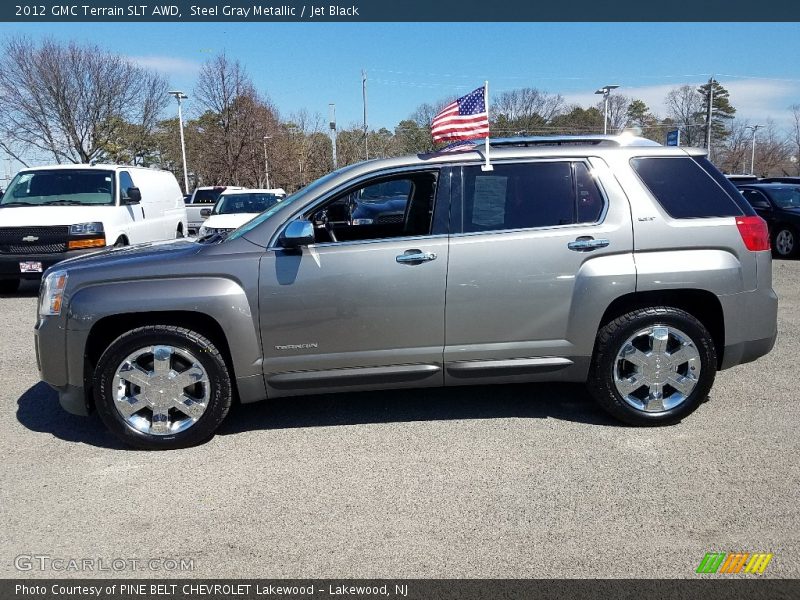 Steel Gray Metallic / Jet Black 2012 GMC Terrain SLT AWD