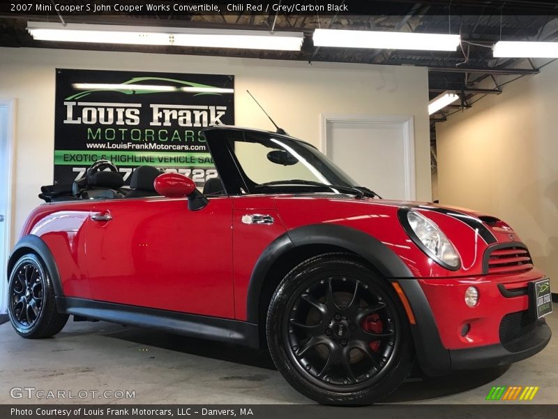 Chili Red / Grey/Carbon Black 2007 Mini Cooper S John Cooper Works Convertible