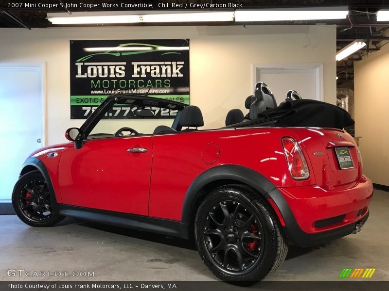 Chili Red / Grey/Carbon Black 2007 Mini Cooper S John Cooper Works Convertible