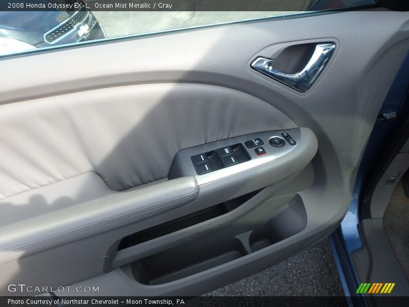 Ocean Mist Metallic / Gray 2008 Honda Odyssey EX-L