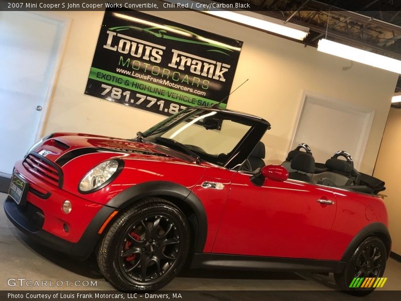 Chili Red / Grey/Carbon Black 2007 Mini Cooper S John Cooper Works Convertible