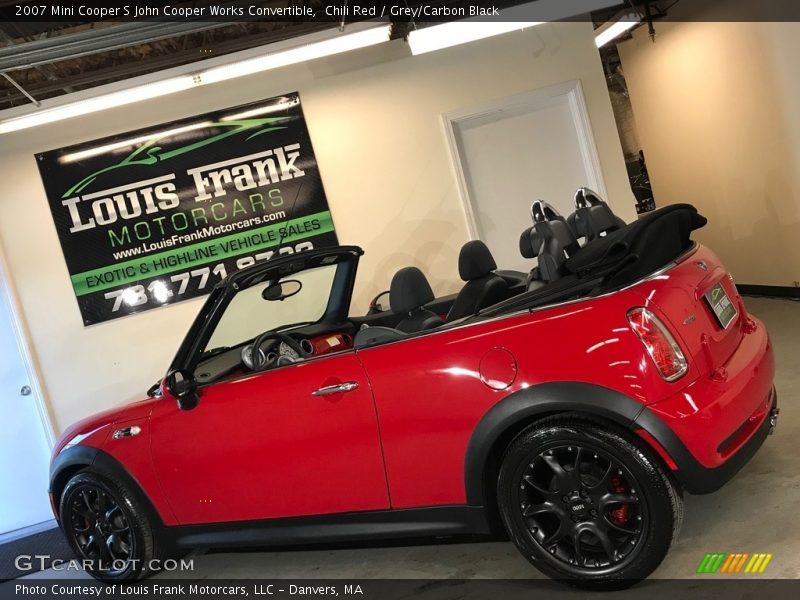 Chili Red / Grey/Carbon Black 2007 Mini Cooper S John Cooper Works Convertible