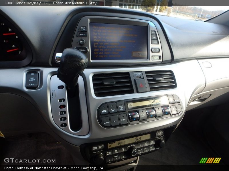 Ocean Mist Metallic / Gray 2008 Honda Odyssey EX-L