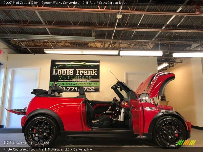 Chili Red / Grey/Carbon Black 2007 Mini Cooper S John Cooper Works Convertible