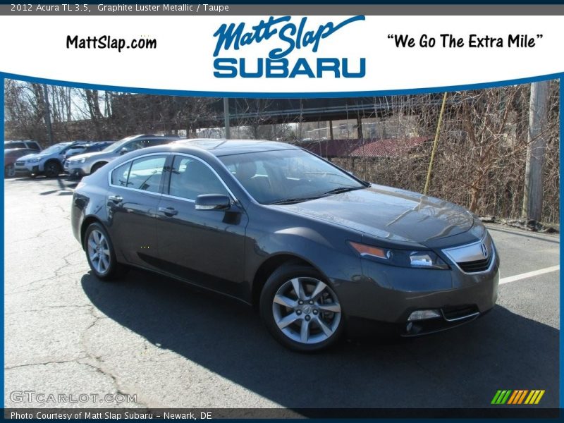 Graphite Luster Metallic / Taupe 2012 Acura TL 3.5