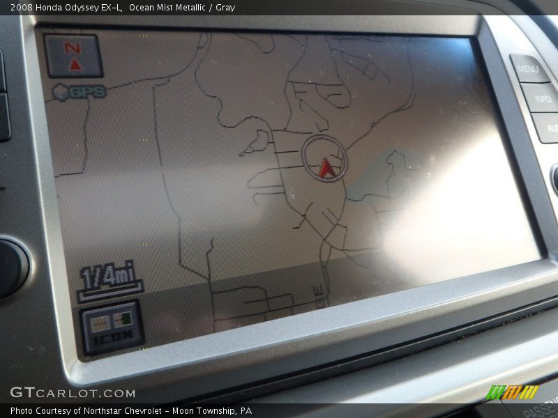 Ocean Mist Metallic / Gray 2008 Honda Odyssey EX-L