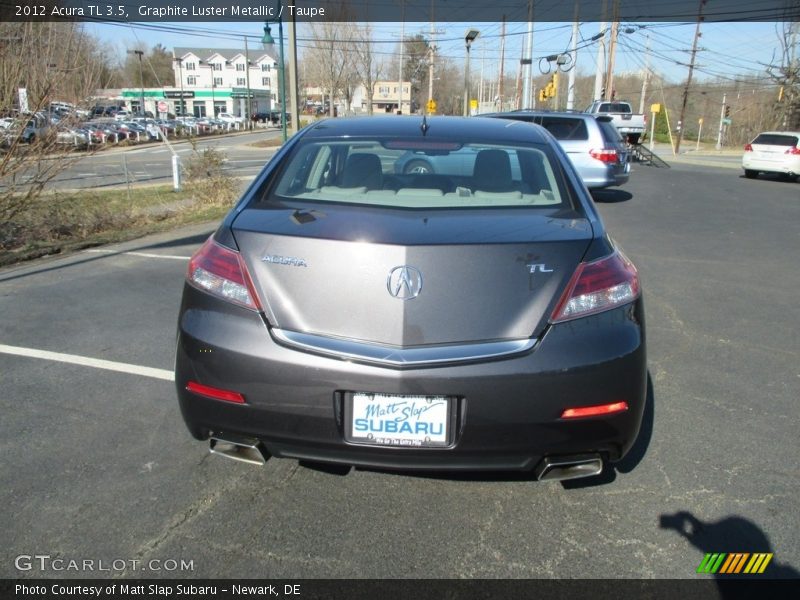 Graphite Luster Metallic / Taupe 2012 Acura TL 3.5