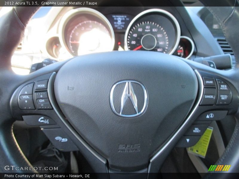 Graphite Luster Metallic / Taupe 2012 Acura TL 3.5