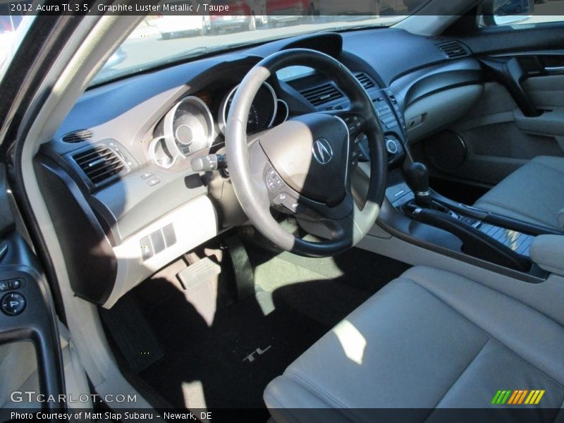 Graphite Luster Metallic / Taupe 2012 Acura TL 3.5