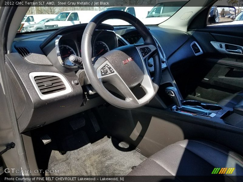 Steel Gray Metallic / Jet Black 2012 GMC Terrain SLT AWD
