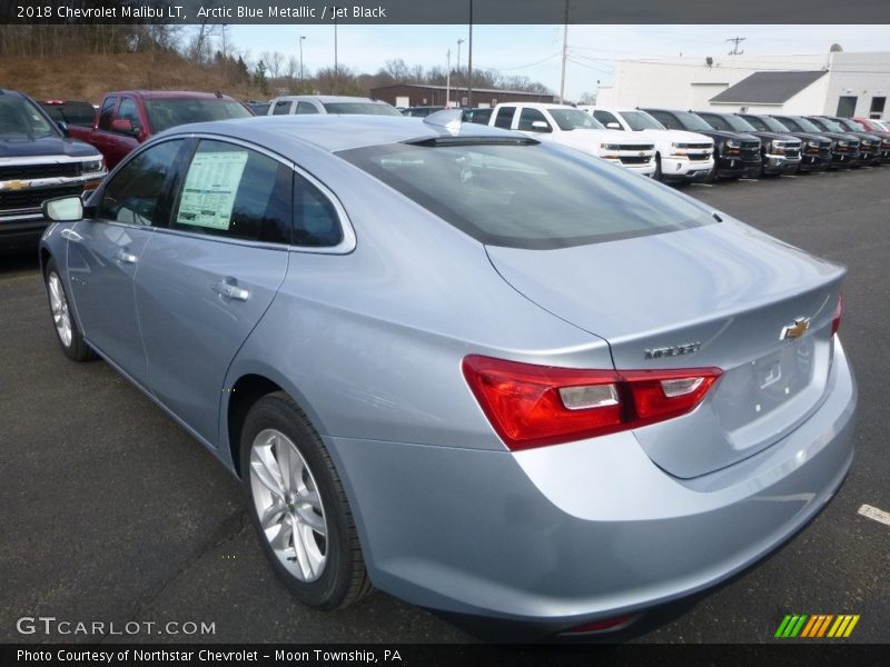 Arctic Blue Metallic / Jet Black 2018 Chevrolet Malibu LT