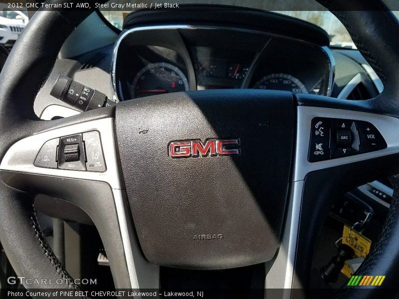 Steel Gray Metallic / Jet Black 2012 GMC Terrain SLT AWD