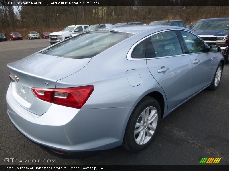 Arctic Blue Metallic / Jet Black 2018 Chevrolet Malibu LT