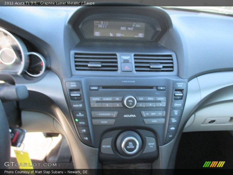 Graphite Luster Metallic / Taupe 2012 Acura TL 3.5